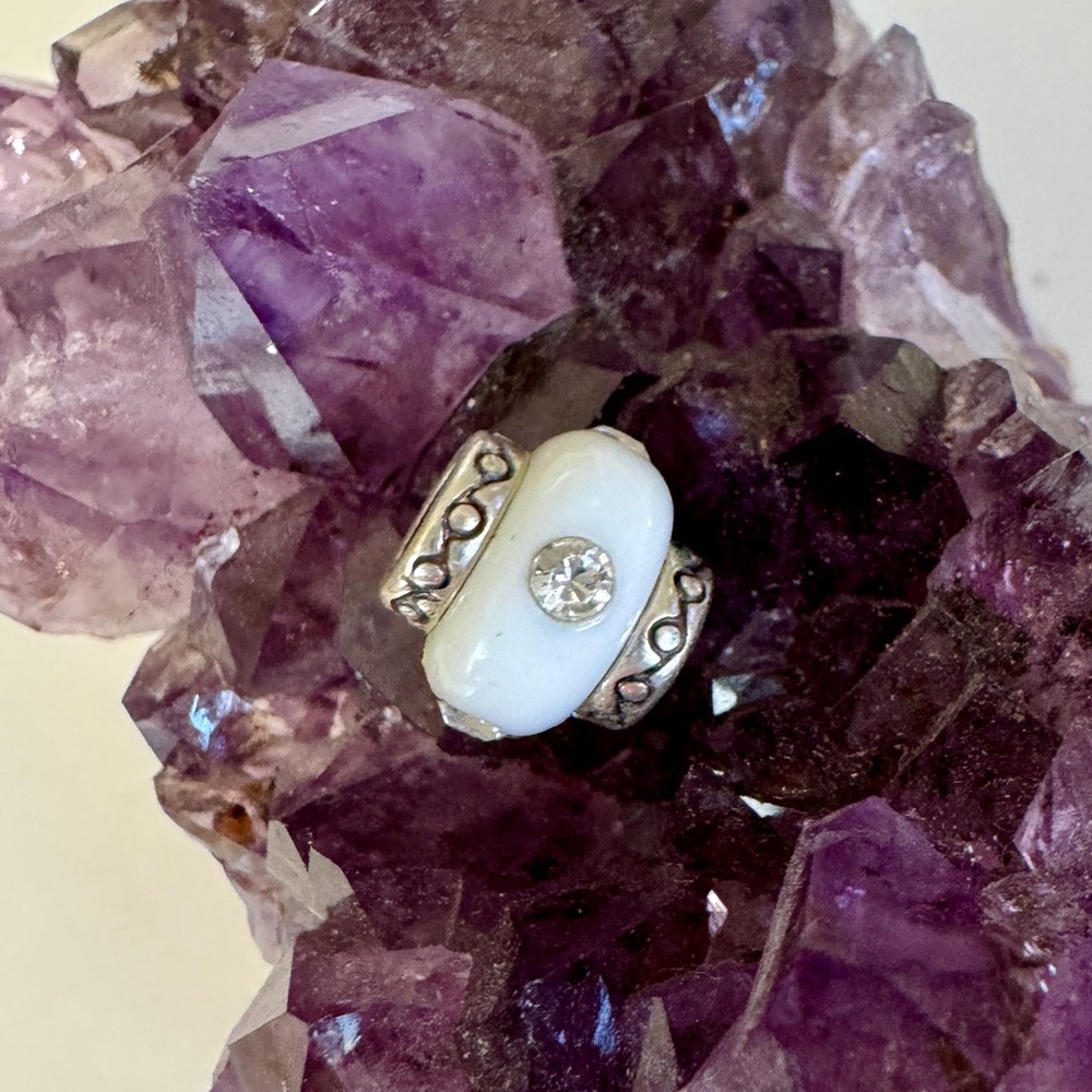 Brighton white crystal mini bead